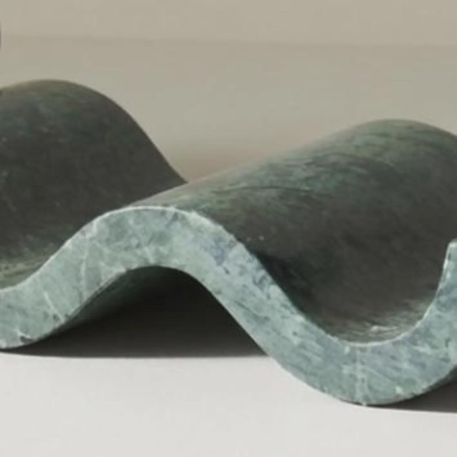 Handcrafted Green Marble Wine Rack, Sculptural Bottle Holder, Modern Bar Decor - Image 4