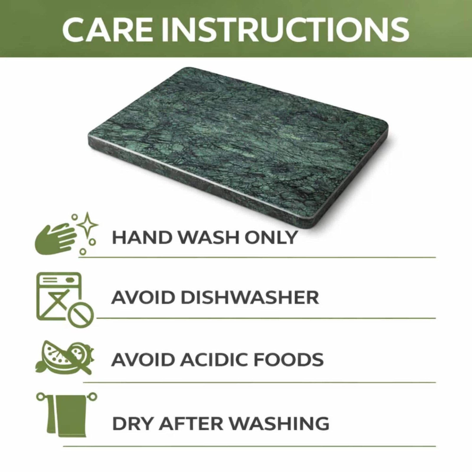 Green Marble Pastry Board: 12x8 Cutting Board, Cheese Platter, Modern Kitchen Decor - Image 3